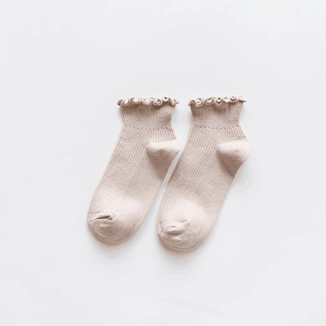 10 Pairs Cotton Ruffles Socks Female Girls Lovely Lady Socks